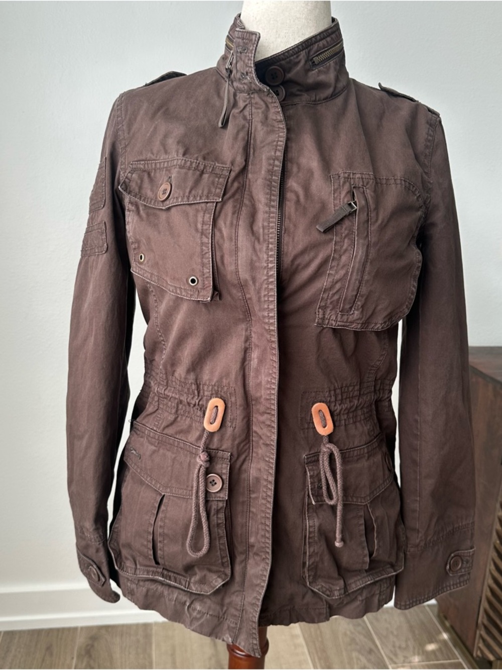 Zara Basic Women’s Brown Utility Jacket